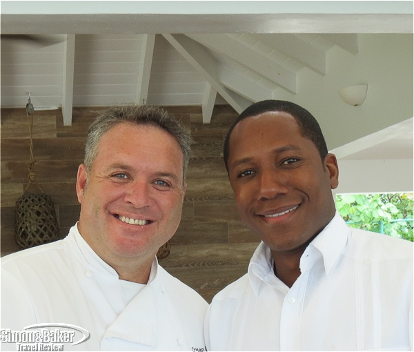 Cristian Rebolledo, chef, Kitchen218, and Francisco Hodge, manager, Food and Beverage Beach House Turks and Caicos 