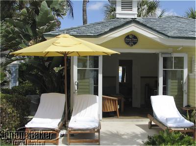 A pool bungalow at the Breakers