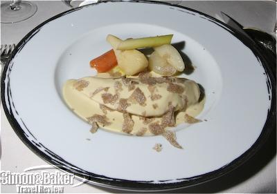 Alain Ducasse famous chicken with white truffle