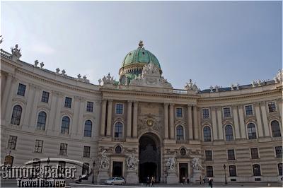 Main façade of the Hofburg imperial palace in Vienna