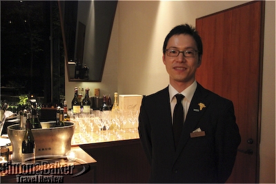 arcana Izu Sommelier Shinjiro Kobayashi guided me through Arcana Izu's 12 page wine booklet.