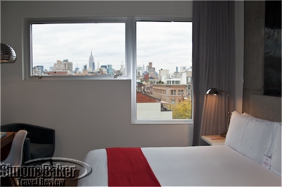 My room offered a sweeping view of the Manhattan skyline