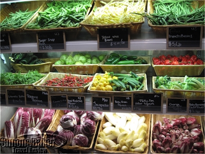 The produce display near Eataly's main entrance