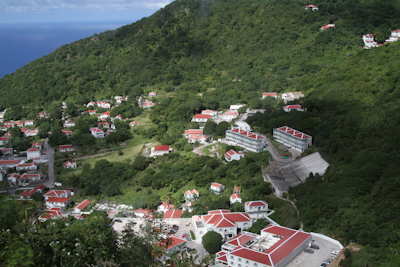 Houses on Saba all use a consistent color scheme