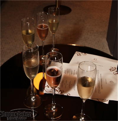 A tasting selection of Graham Beck sparkling wine