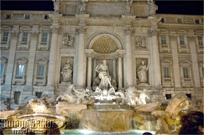 Trevi Fountain at night