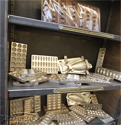 Chocolate and molds can be purchased in the shop