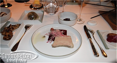 The foie gras and accompanments