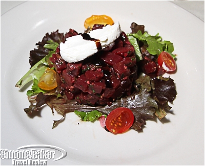 Beet and arugala salad