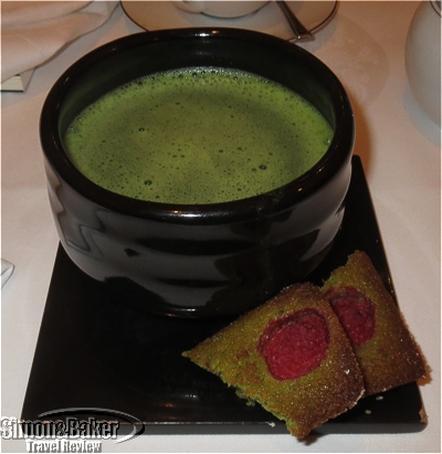Sencha tea whipped in a special cup