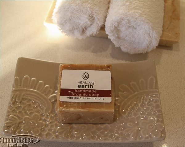 I liked the Healing Earth toiletries