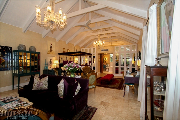 The interior of the vineyard suite