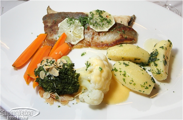 Trout with vegetables