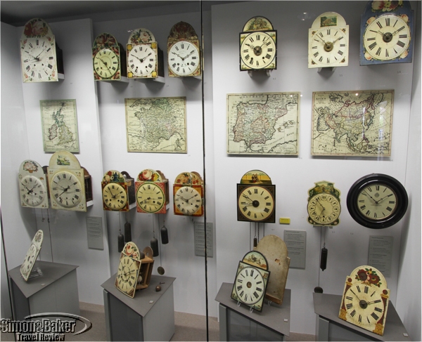 The clock museum featured displays of clock history