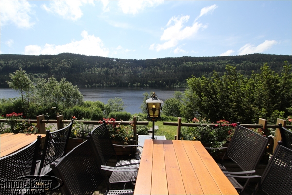 Our first sunny afternoon from the patio at Boutique-Hotel Alemannenhof 